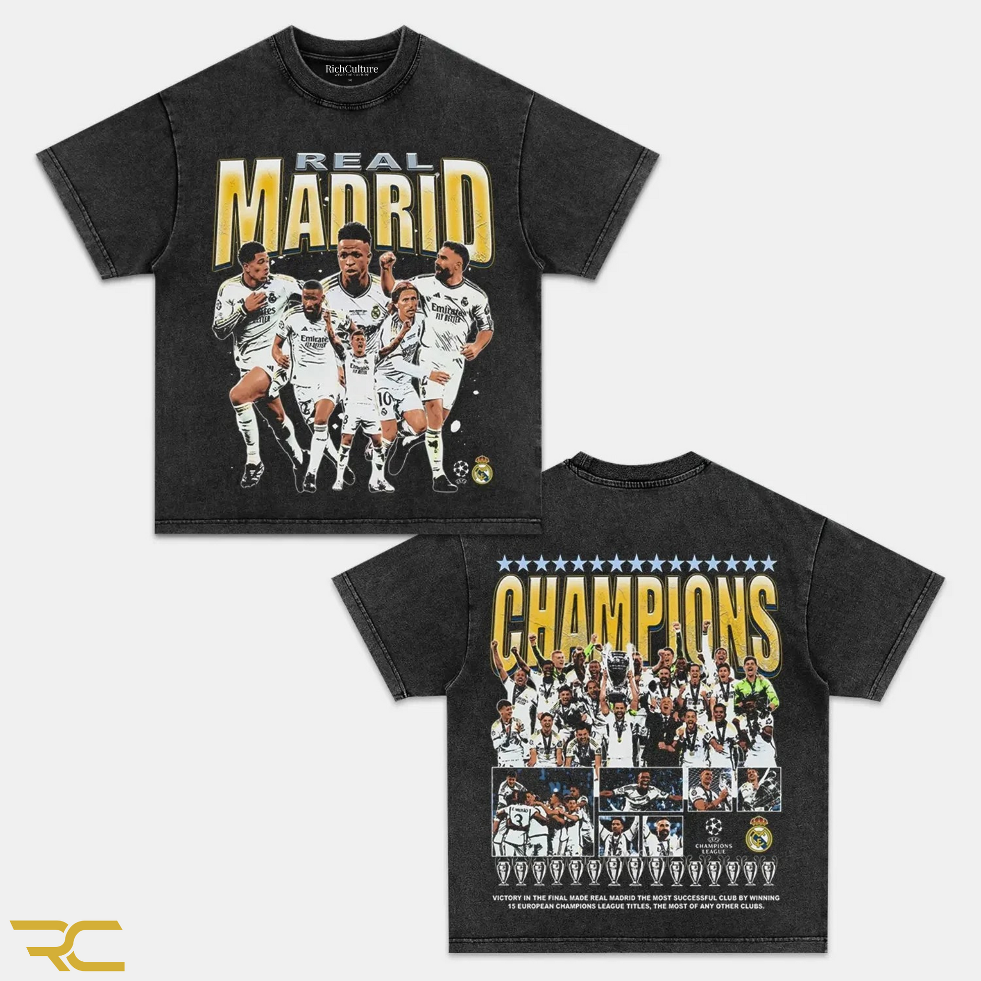 REAL MADRID 15X CHAMPIONS LEAGUE TEE - RichCulture
