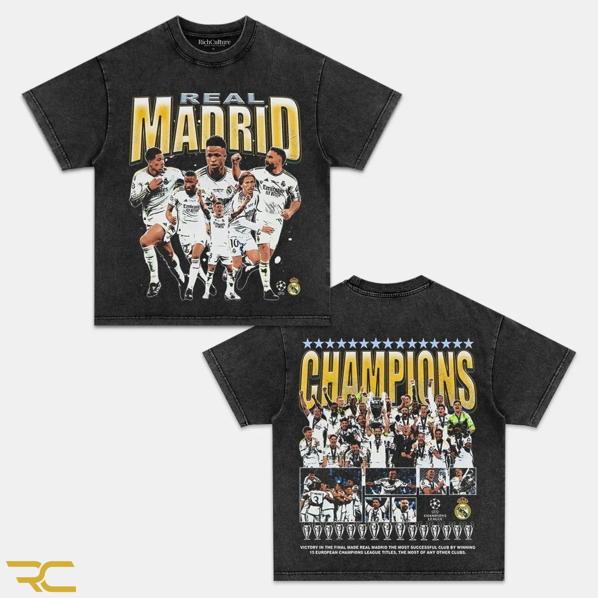 REAL MADRID 15X CHAMPIONS LEAGUE TEE - RichCulture