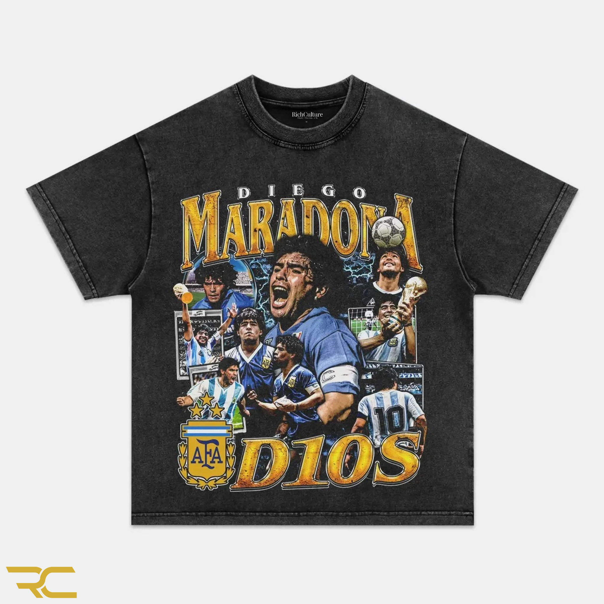 DIEGO MARADONA D10S GRAPHIC TEE - RichCulture