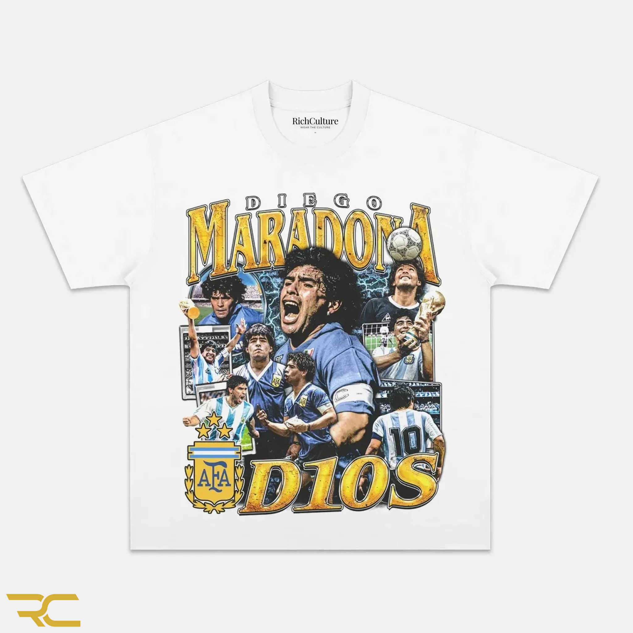 DIEGO MARADONA D10S GRAPHIC TEE - RichCulture