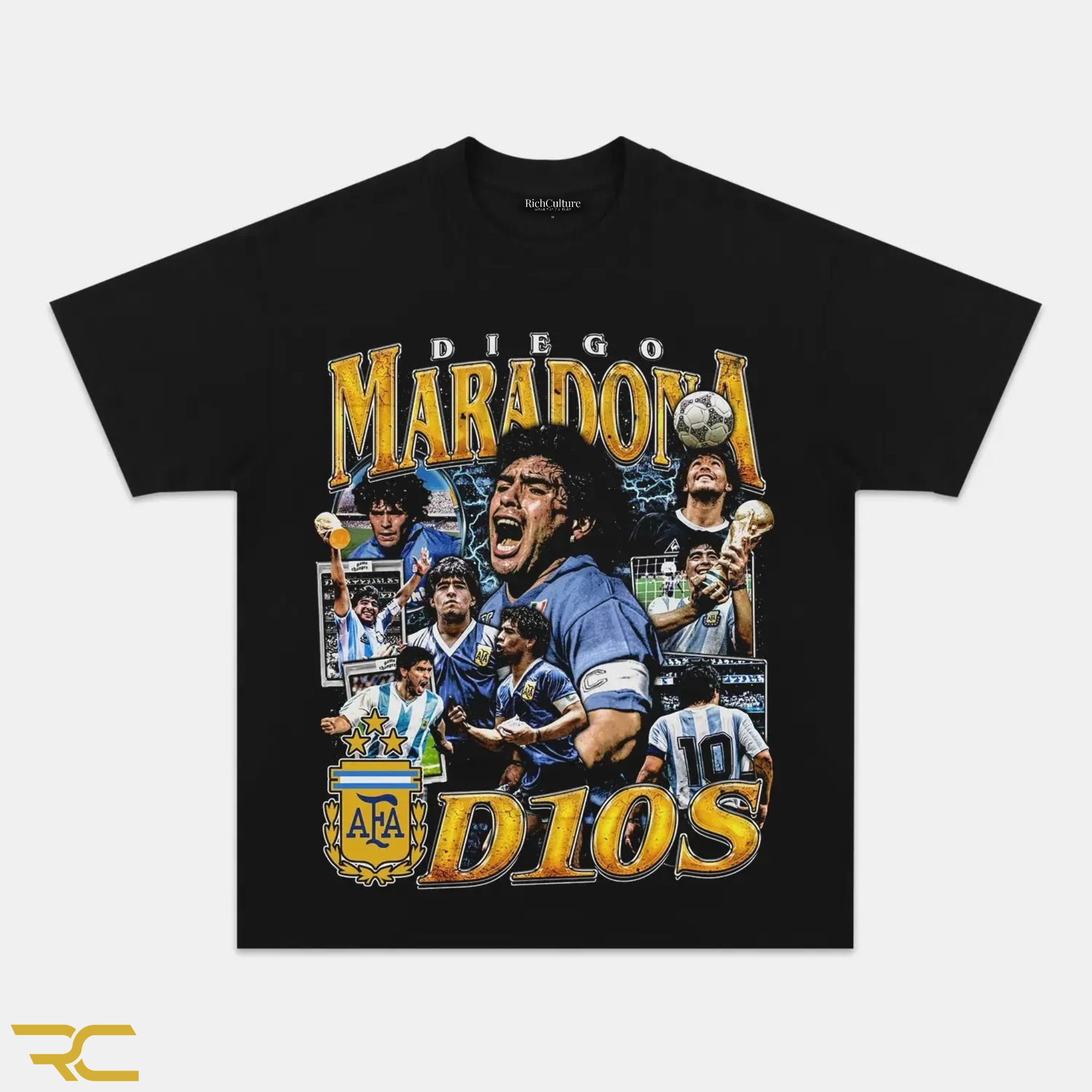 DIEGO MARADONA D10S GRAPHIC TEE - RichCulture