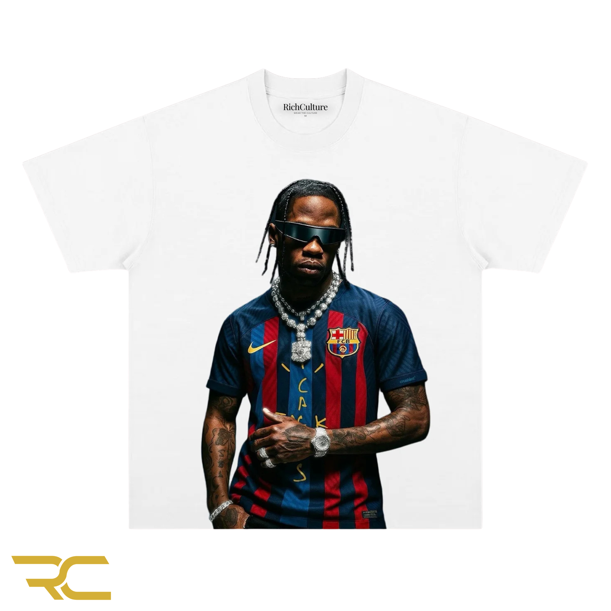 TRAVIS BARCELONA VINTAGE TEE - RichCulture