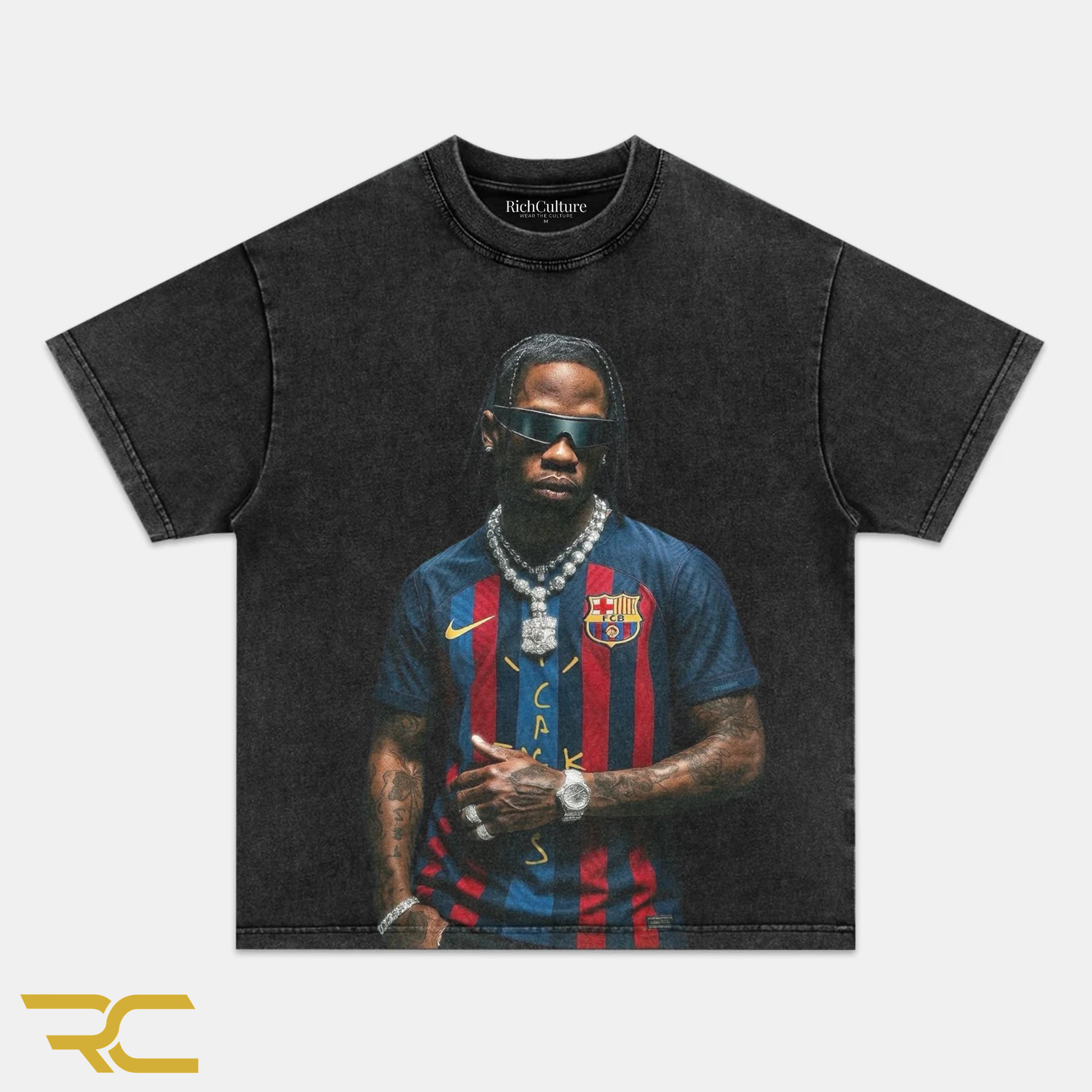 TRAVIS BARCELONA VINTAGE TEE - RichCulture
